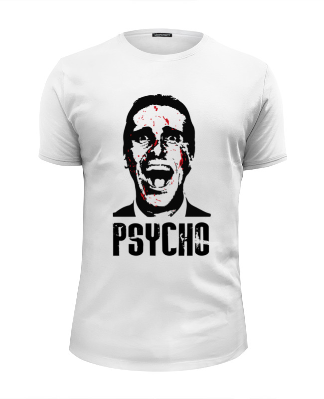 Printio Футболка Wearcraft Premium Slim Fit American psycho(американский психопат) printio футболка классическая american psycho американский психопат