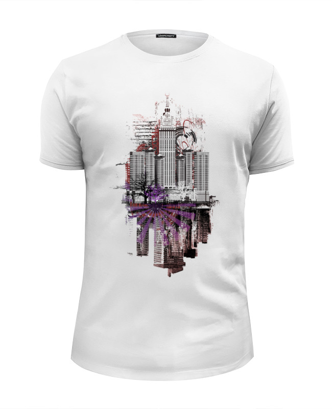 Printio Футболка Wearcraft Premium Slim Fit City art