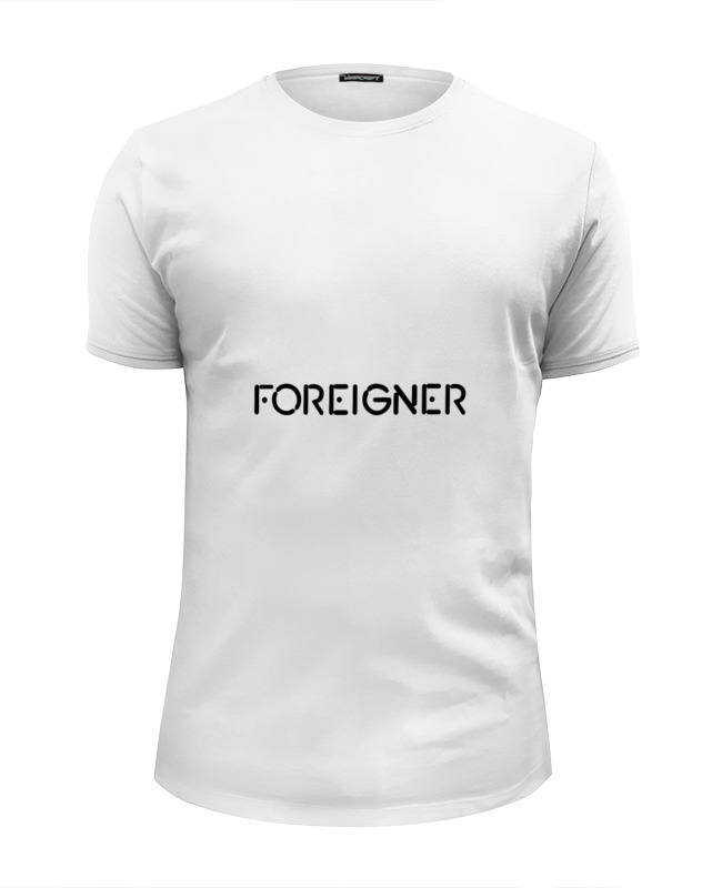Printio Футболка Wearcraft Premium Slim Fit Foreigner foreigner 1504161 s белый