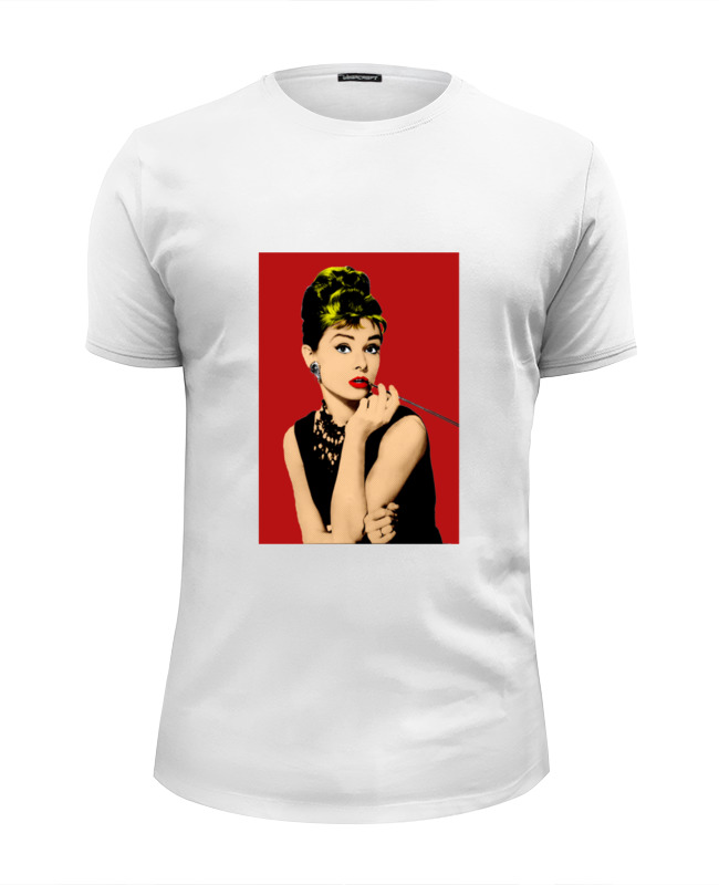 Printio Футболка Wearcraft Premium Slim Fit Одри хепбёрн (audrey hepburn)