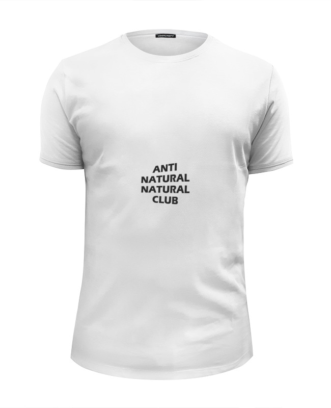 Printio Футболка Wearcraft Premium Slim Fit Анти натурал натурал клуб printio футболка wearcraft premium slim fit футболка akhmat club