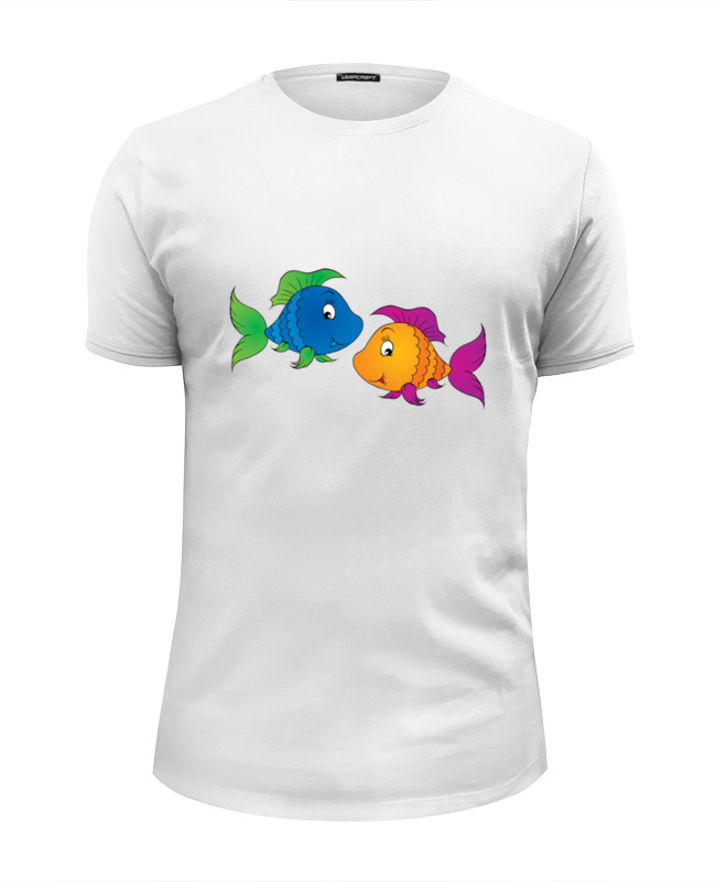printio футболка wearcraft premium slim fit детская футболка слгэ Printio Футболка Wearcraft Premium Slim Fit Весёлые рыбки