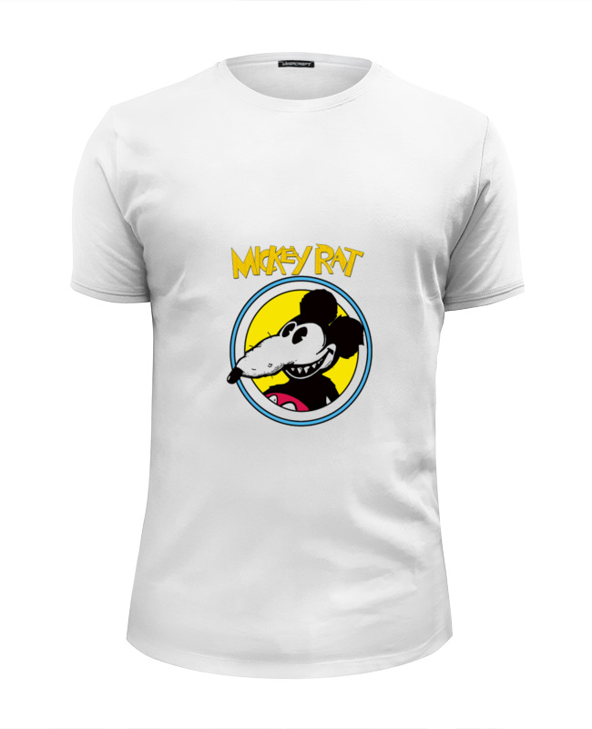 printio футболка wearcraft premium slim fit пират капитан Printio Футболка Wearcraft Premium Slim Fit Mickey rat