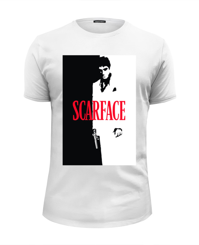 Printio Футболка Wearcraft Premium Slim Fit Лицо со шрамом (scarface)