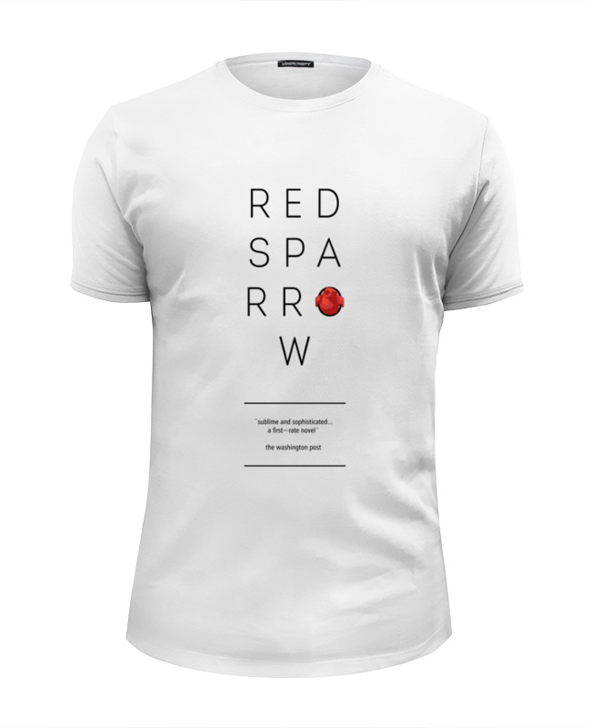 Printio Футболка Wearcraft Premium Slim Fit Красный воробей детская футболка воробей на ветке графика 164 красный