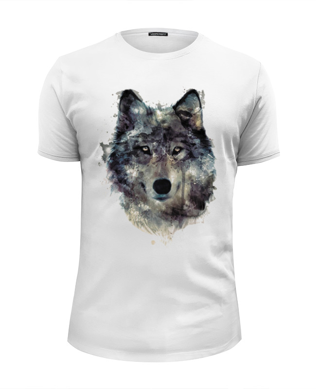 Printio Футболка Wearcraft Premium Slim Fit Серый волк