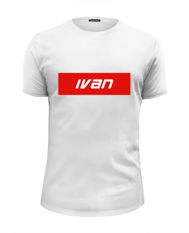 Printio Футболка Wearcraft Premium Slim Fit Имя ivan printio футболка wearcraft premium slim fit ivan white