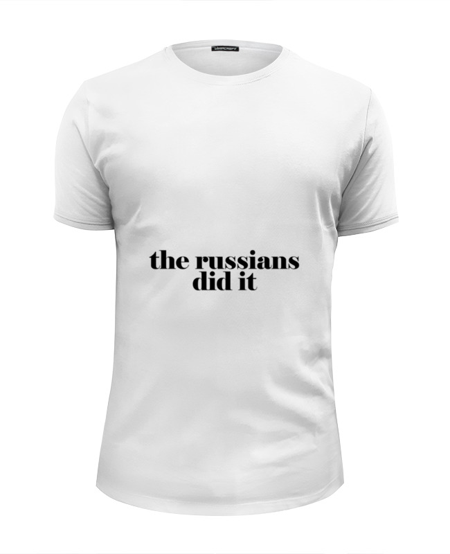 Printio Футболка Wearcraft Premium Slim Fit The russians did it printio толстовка wearcraft premium унисекс the russians did it