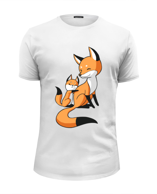 printio футболка wearcraft premium slim fit две лисички fox Printio Футболка Wearcraft Premium Slim Fit Две лисички (fox)