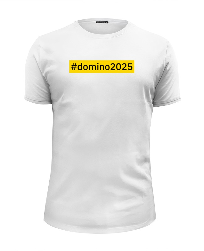 Printio Футболка Wearcraft Premium Slim Fit #domino2025 printio футболка wearcraft premium slim fit карта арцаха