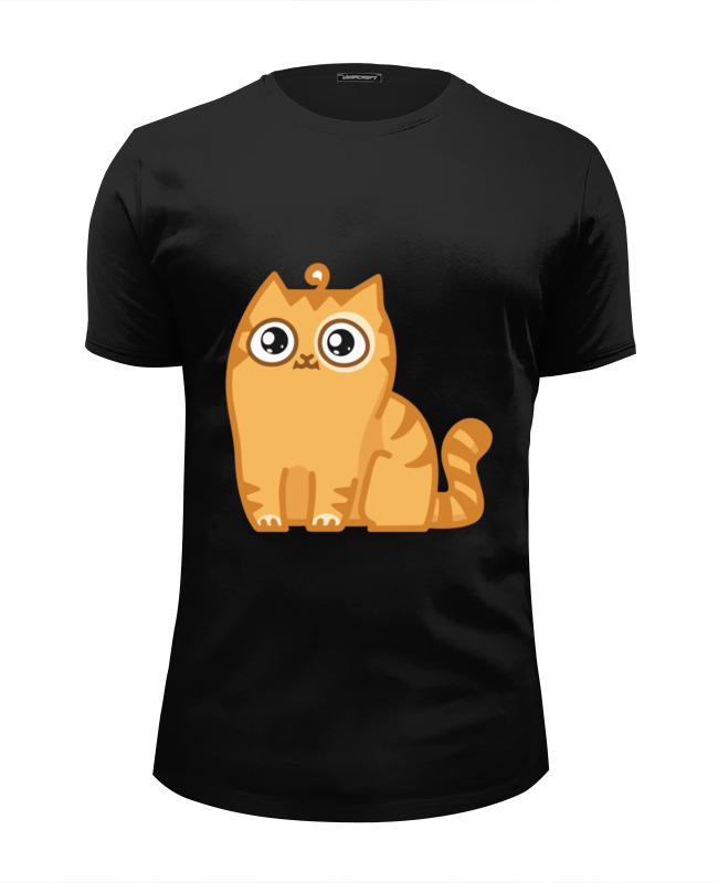 Printio Футболка Wearcraft Premium Slim Fit Кот персик / cat persik printio футболка классическая кот персик cat persik