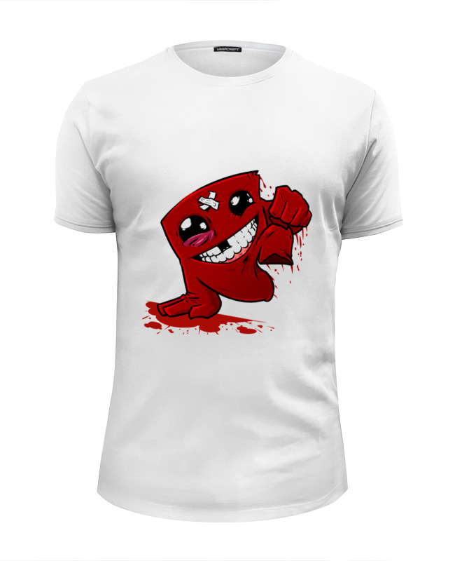 Printio Футболка Wearcraft Premium Slim Fit Super meat boy