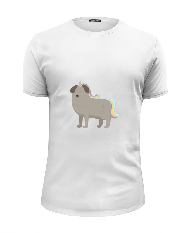 Printio Футболка Wearcraft Premium Slim Fit Пёс - единорог printio футболка wearcraft premium slim fit пёс единорог