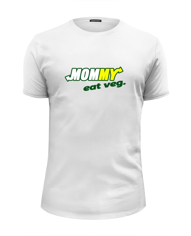 Printio Футболка Wearcraft Premium Slim Fit Mommy eat veg printio футболка классическая mommy eat veg