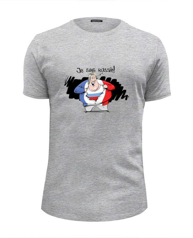 Футболка Wearcraft Premium Slim Fit — цвет: МЕЛАНЖ, пол: МУЖ.