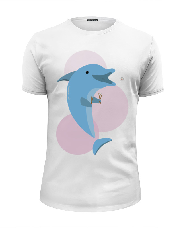 Printio Футболка Wearcraft Premium Slim Fit Дельфинчик printio футболка wearcraft premium slim fit дельфинчик