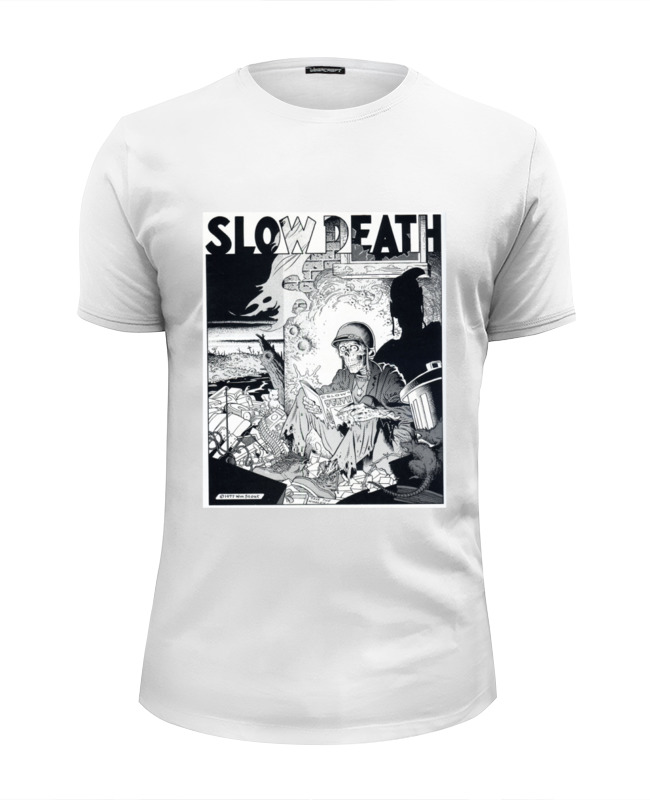 Printio Футболка Wearcraft Premium Slim Fit Slow death t-shirt printio футболка классическая slow death t shirt