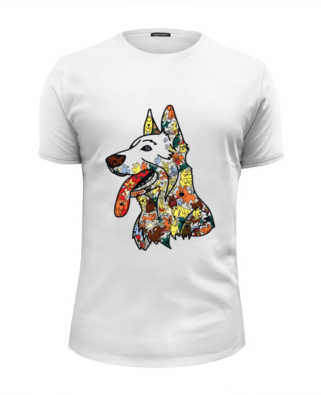 Printio Футболка Wearcraft Premium Slim Fit Забавные собаки printio футболка wearcraft premium slim fit собака yorkie