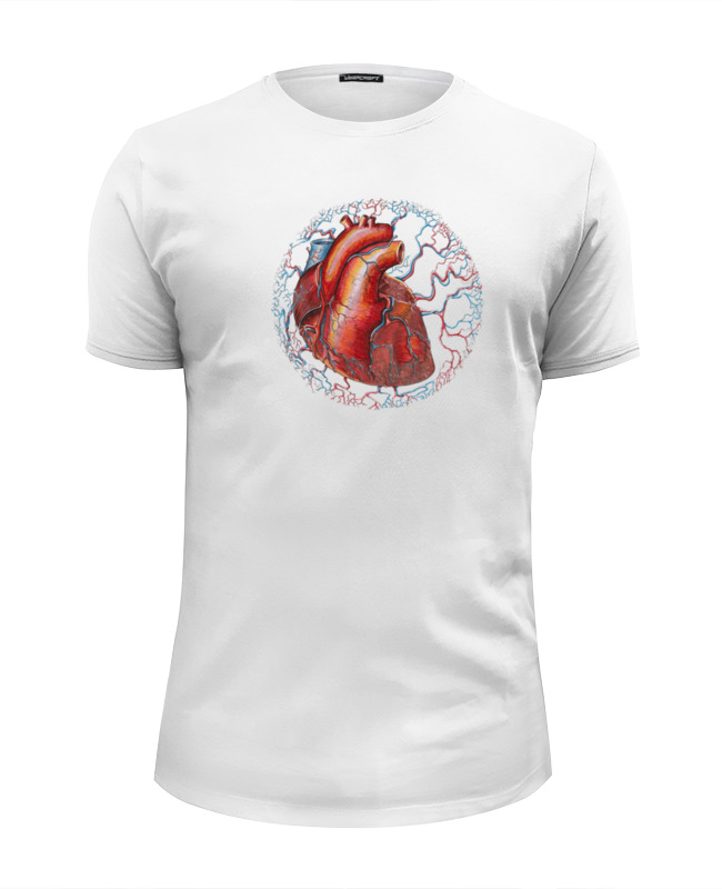 Printio Футболка Wearcraft Premium Slim Fit Внутренний мир - сердце мужская футболка сердце бабочки m белый