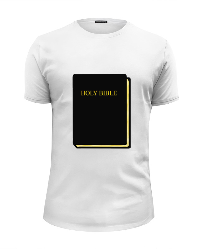 Printio Футболка Wearcraft Premium Slim Fit Holy bible printio сумка holy bible