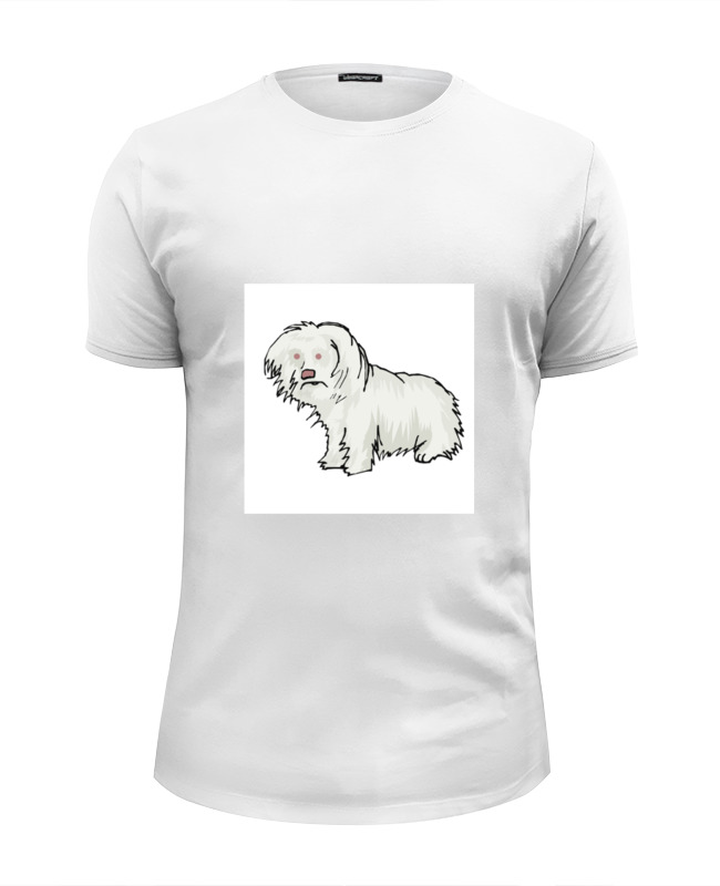 Printio Футболка Wearcraft Premium Slim Fit Маленькая собачка.
