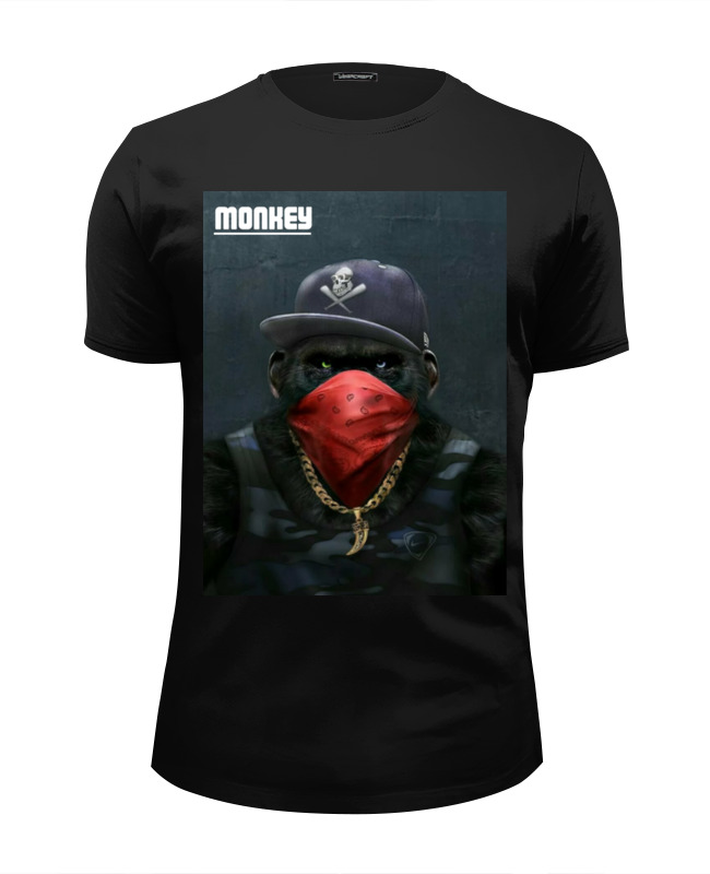 printio футболка wearcraft premium slim fit monkey Printio Футболка Wearcraft Premium Slim Fit Monkey
