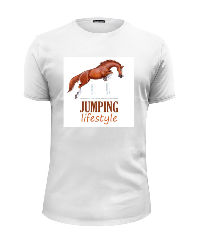 Printio Футболка Wearcraft Premium Slim Fit Jumping lifestyle printio футболка wearcraft premium jumping lifestyle