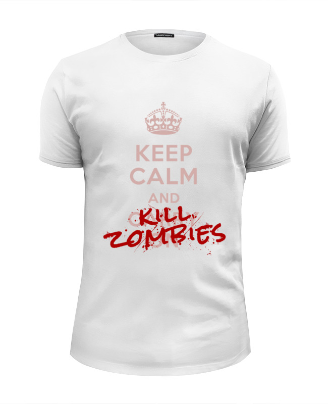 Printio Футболка Wearcraft Premium Slim Fit Kill zombies printio сумка kill zombies