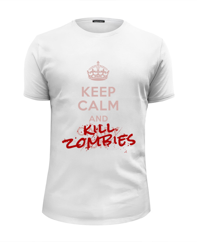 Printio Футболка Wearcraft Premium Slim Fit Kill zombies