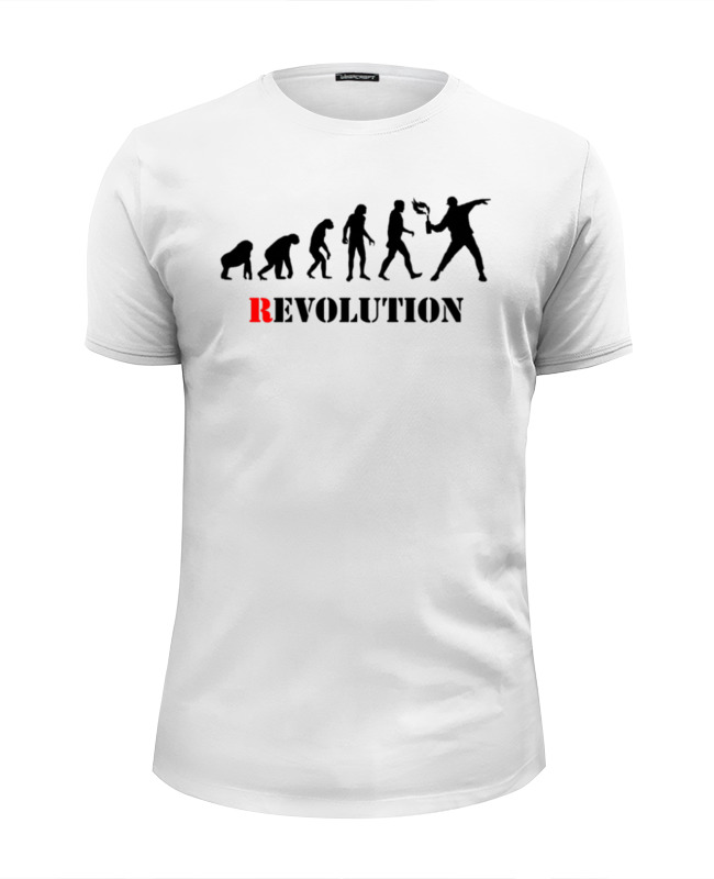 Printio Футболка Wearcraft Premium Slim Fit Evolution - revolution printio футболка wearcraft premium slim fit evolution revolution