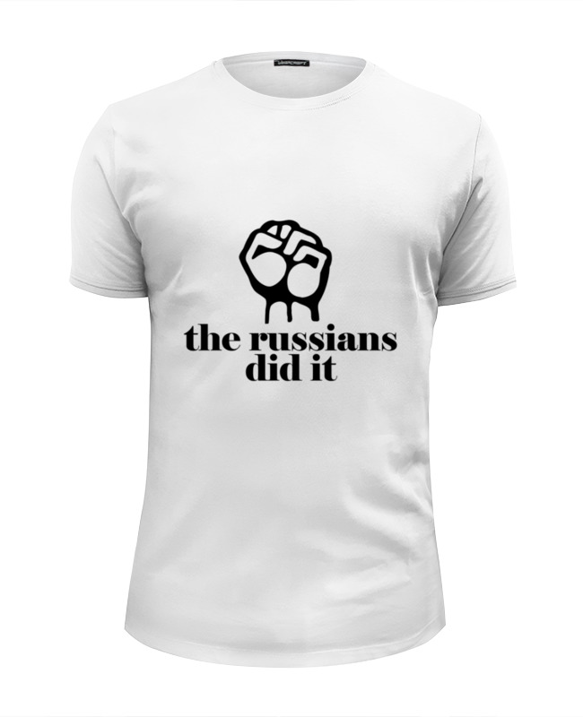 Printio Футболка Wearcraft Premium Slim Fit The russians did it printio толстовка wearcraft premium унисекс the russians did it