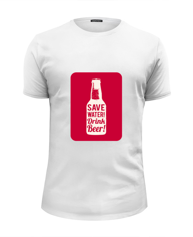 Printio Футболка Wearcraft Premium Slim Fit Пиво! printio футболка wearcraft premium save water
