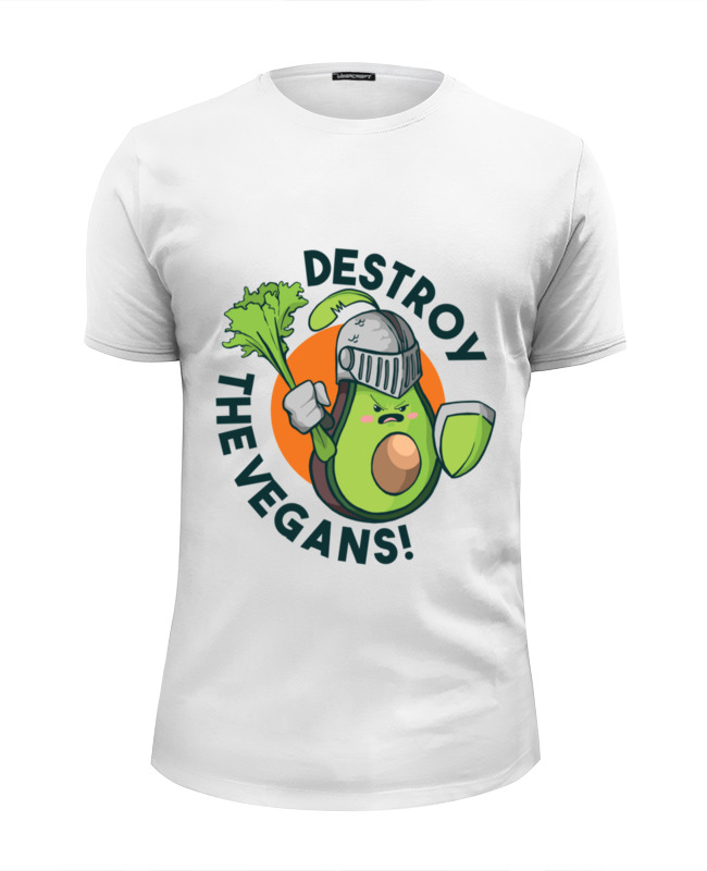 Printio Футболка Wearcraft Premium Slim Fit Destroy the vegans