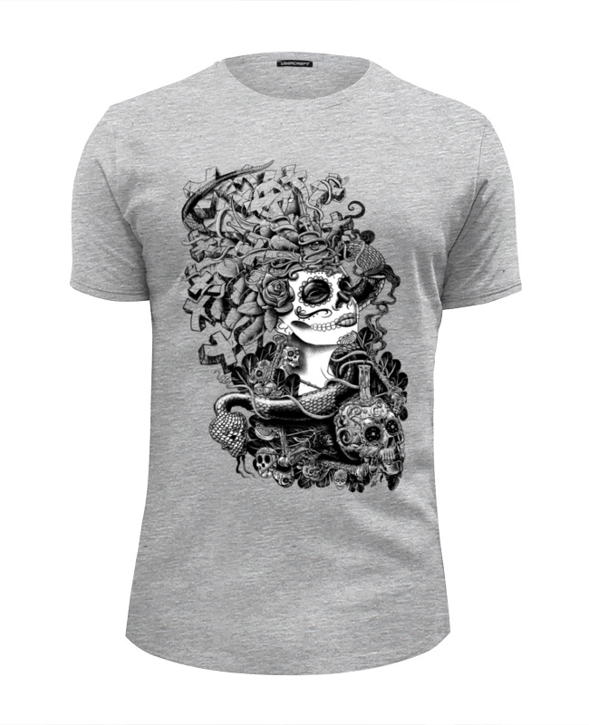 Printio Футболка Wearcraft Premium Slim Fit День мёртвых