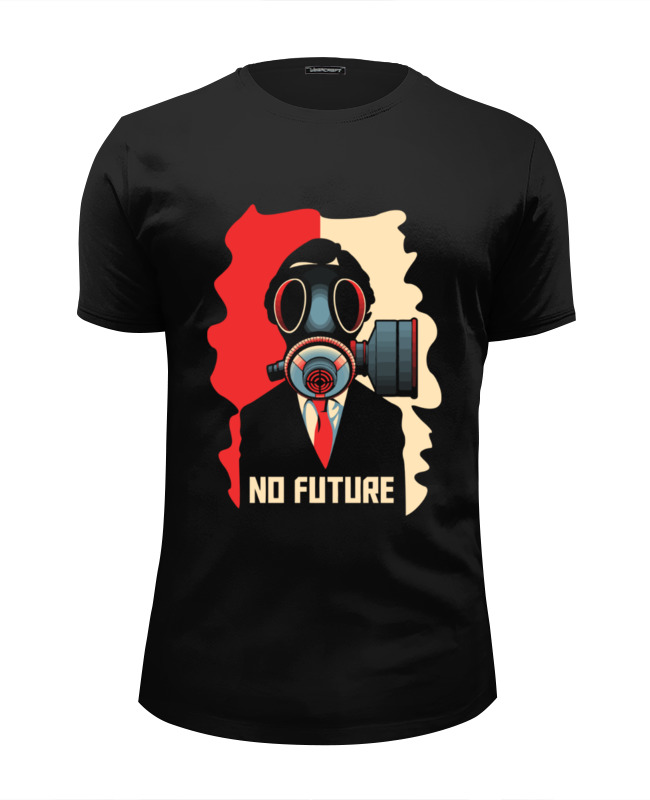 Printio Футболка Wearcraft Premium Slim Fit No future (без будущего) printio футболка классическая no future без будущего