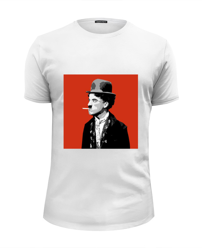 Printio Футболка Wearcraft Premium Slim Fit Чарльз чаплин