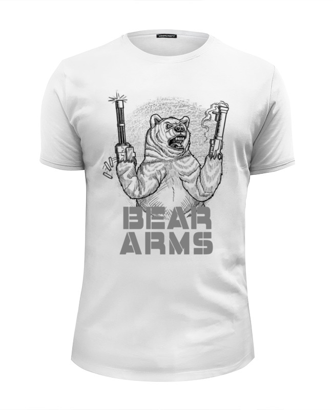 Printio Футболка Wearcraft Premium Slim Fit Bear arms