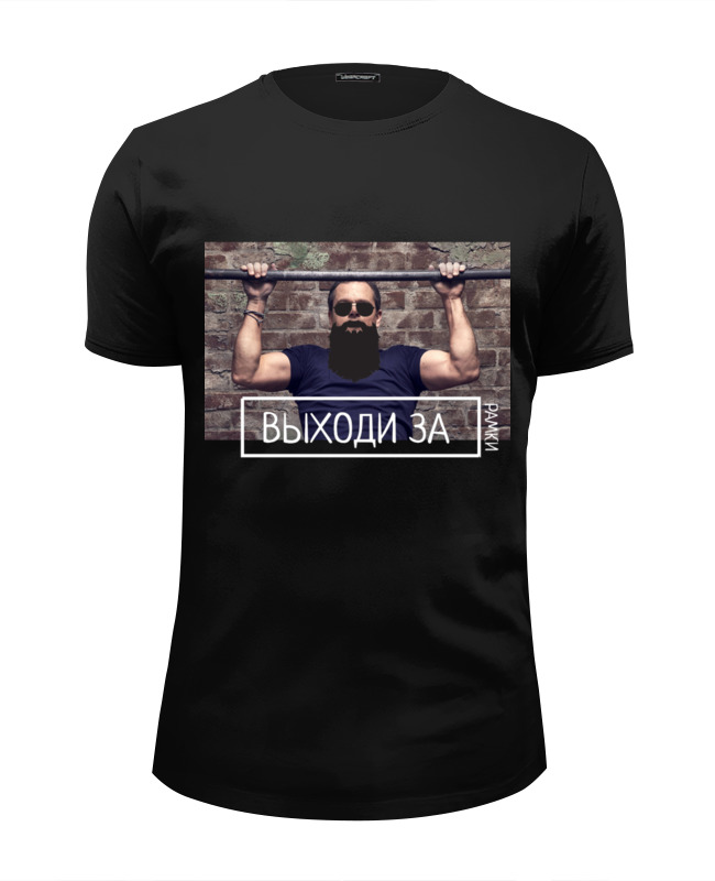 блокнот девочки выходи за рамки возможного Printio Футболка Wearcraft Premium Slim Fit Выходи за рамки