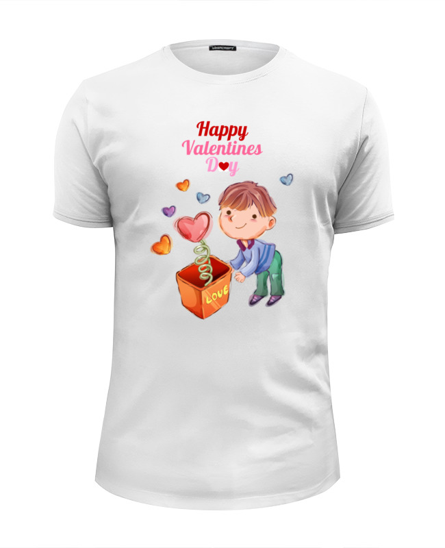 Printio Футболка Wearcraft Premium Slim Fit Valentine t-shirt 4