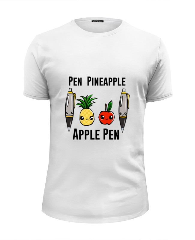 Printio Футболка Wearcraft Premium Slim Fit Pen pineapple apple pen смузи fitstart slim черника яблоко ананас чиа 20 г
