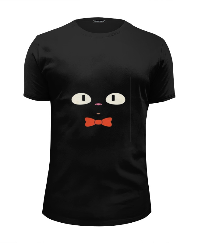 Printio Футболка Wearcraft Premium Slim Fit Чёрный кот printio футболка wearcraft premium slim fit рыбак в красной рубахе