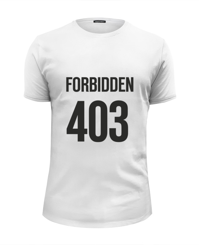 Printio Футболка Wearcraft Premium Slim Fit 403 forbidden