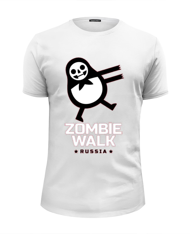 Printio Футболка Wearcraft Premium Slim Fit Zombie walk - russia printio zombie walk russia