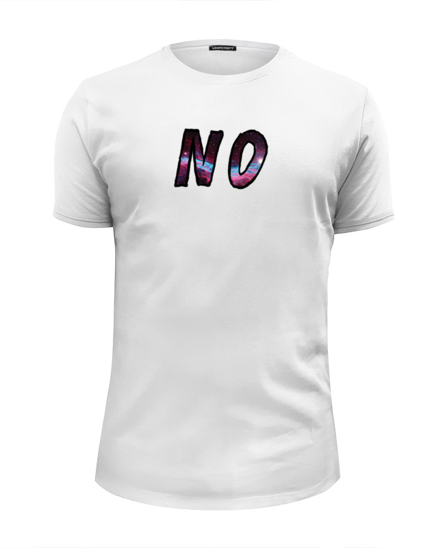 printio футболка wearcraft premium say no to monday скажи нет понедельнику Printio Футболка Wearcraft Premium Slim Fit Космическое нет