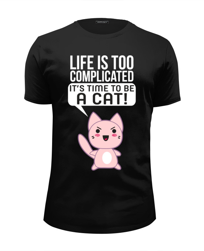 Printio Футболка Wearcraft Premium Slim Fit Life cat printio футболка wearcraft premium slim fit enjoy life one wave at a time