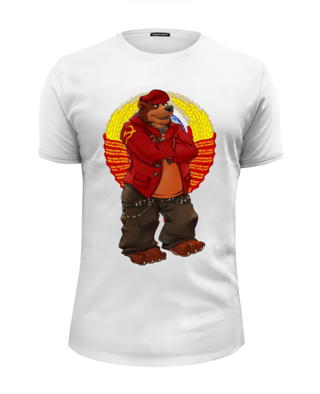 Printio Футболка Wearcraft Premium Slim Fit Angry russian bear printio футболка wearcraft premium slim fit angry russian bear