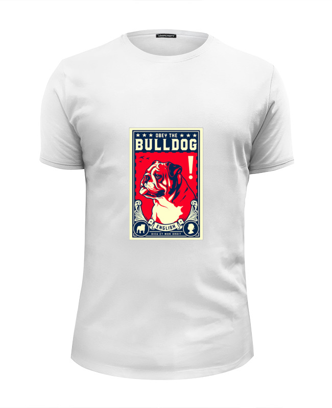 Printio Футболка Wearcraft Premium Slim Fit Собака: bulldog printio футболка wearcraft premium slim fit english bulldog