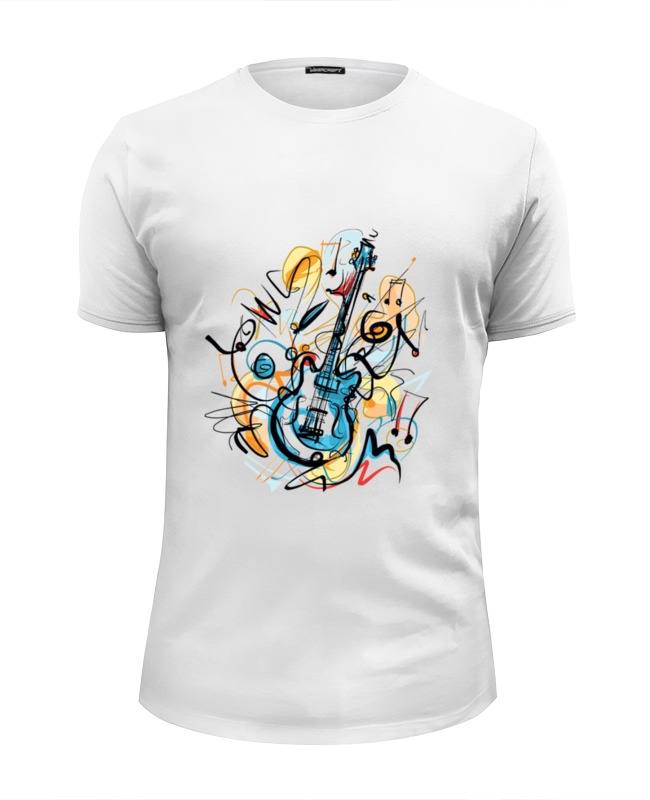 Printio Футболка Wearcraft Premium Slim Fit Музыкальная абстракция (1)