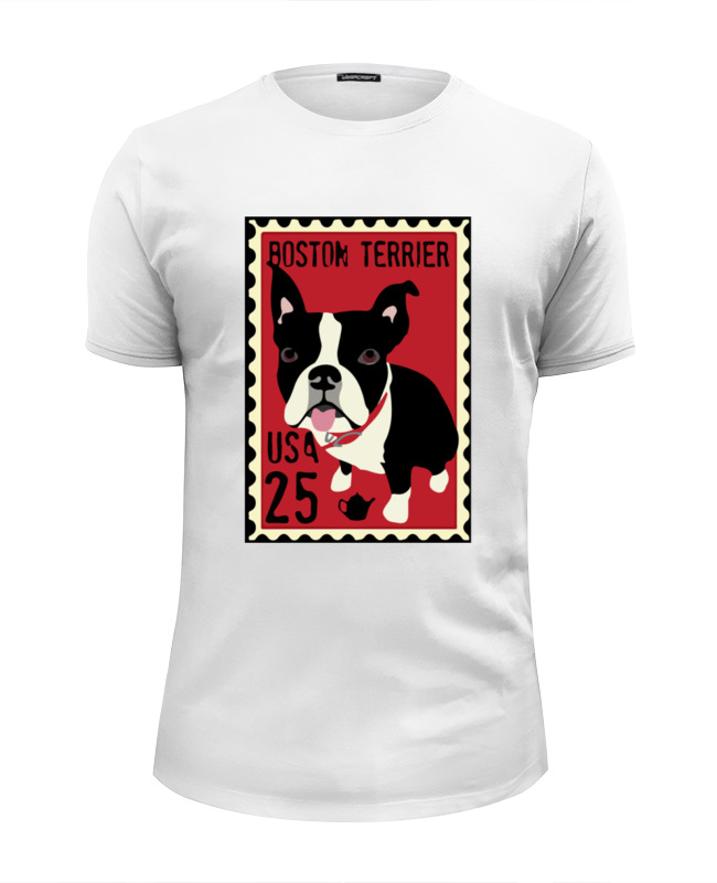 Printio Футболка Wearcraft Premium Slim Fit Boston terrier