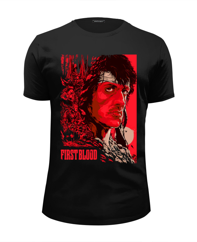 Printio Футболка Wearcraft Premium Slim Fit Rambo: first blood printio футболка с полной запечаткой мужская rambo first blood